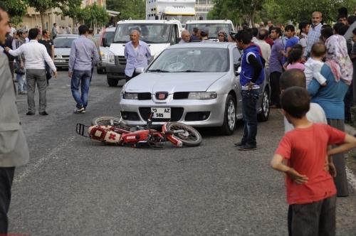 SİVEREK'TE TRAFİK KAZASI 1 YARALI