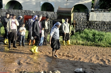 SİVEREK KÖYLERİNDE SEL SULARI ETKİLİ OLDU