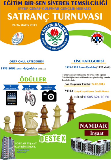 SİVEREK'TE SATRANÇ TURNUVASI