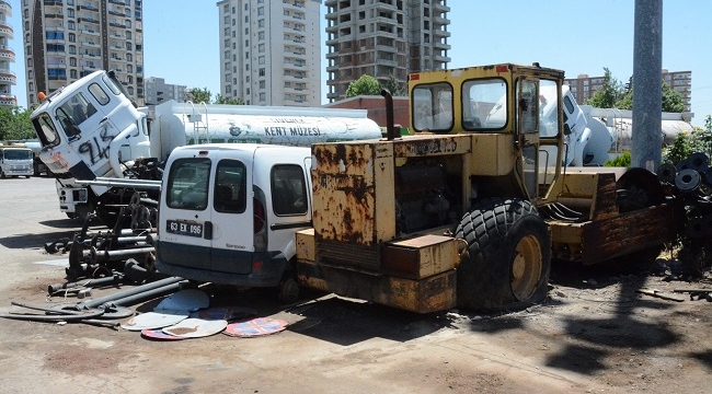 Siverek Belediyesi hurda araçları MKE'ye devretti