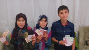 Siverekli küçük çocuklardan örnek davranış: Harçlıklarını Filistin'e gönderdiler