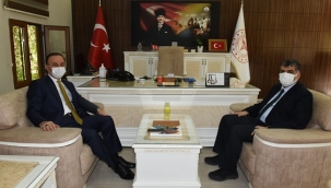 Vali Erin'den Sağlık Müdürü ve Müftü'ye hayırlı olsun ziyareti