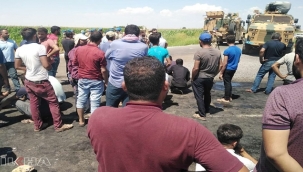 Akçakale'de çiftçilerle jandarma arasında arbede