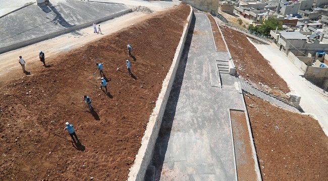 Eyyübiye Belediyesi kentte yeni yeşil alanlar kazandırmaya devam ediyor