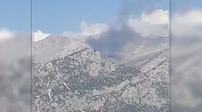 Kahramanmaraş'ta yangın uçağı düştü