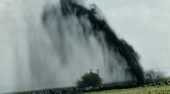 Siverek'te petrol boru hattı delindi