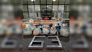 Akçakale'de 16 bin paket gümrük kaçağı sigara ele geçirildi