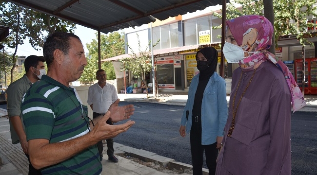 Başkan Ayşe Çakmak yürütülen çalışmaları inceledi