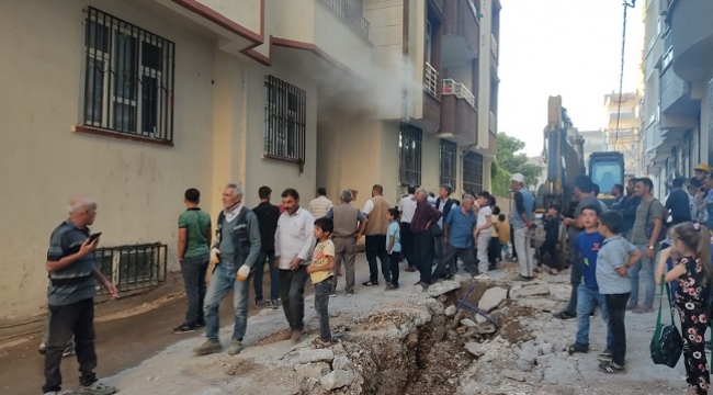 Dicle Mahallesi'nde kazı çalışmaları sırasında yangın çıktı