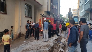 Dicle Mahallesi'nde kazı çalışmaları sırasında yangın çıktı
