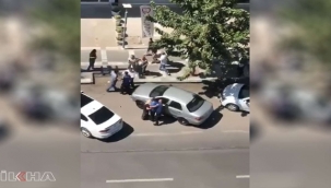 Karaköprü'de sokak ortasında kavga