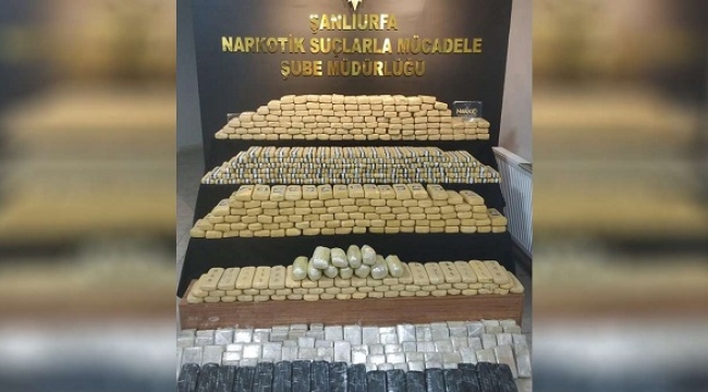 Şanlıurfa'da binlerce kişiyi zehirleyebilecek 274 kilo eroin ele geçirildi