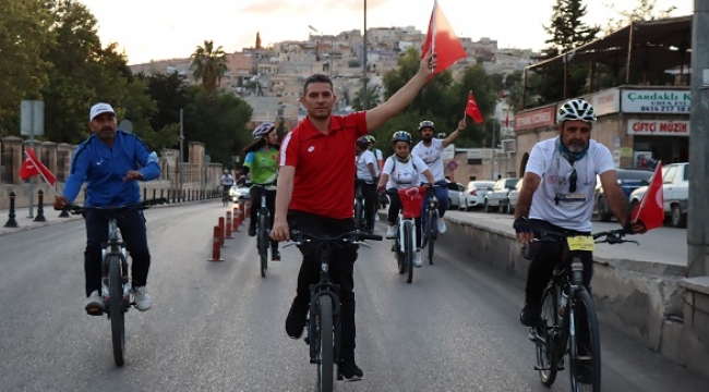 Şanlıurfa'da pedaller spor haftası etkinlikleri kapsamında çevrildi