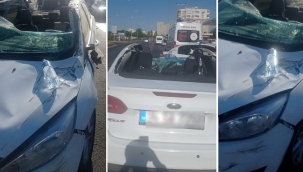 Hilvan'da  zincirleme kazada 1 kişi yaralandı