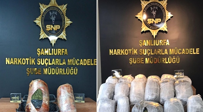 Şanlıurfa'da uyuşturucu operasyonunda 8 kişi yakalandı