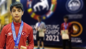 Şanlıurfalı genç güreş şampiyonasında Balkan üçüncüsü oldu