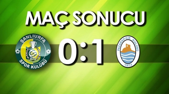 Şanlıurfaspor kendi sahasında son dakikada yediği golle yenildi