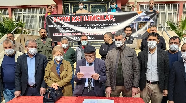 Siverek'e üvey evlat muamelesi yapan Harran Üniversitesine tepki
