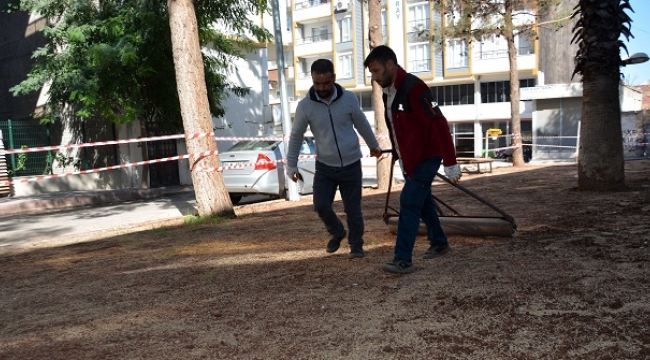 Siverek'te park ve yeşil alanlar yenileniyor