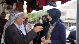 Başkan Ayşe Çakmak esnaf ve vatandaşları ziyaret etti