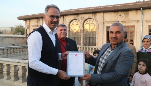 Eyyübiye Belediye Başkanı Kuş 150 ailenin tapu sorununu çözdü