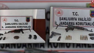 Şanlıurfa'da 2 uzun namlulu silah ve mühimmat ele geçirildi