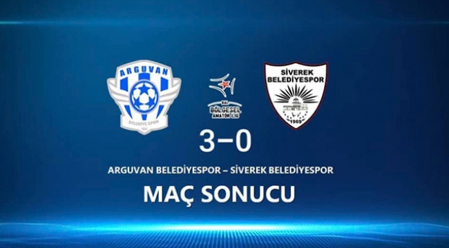 Arguvan Belediyespor 3 - 0 Siverek Belediyespor