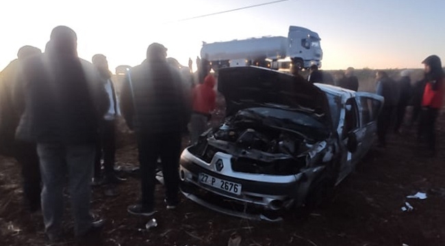 Siverek'te otomobil şarampole devrildi: 5 yaralı