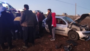 Siverek'te otomobil şarampole devrildi: 5 yaralı