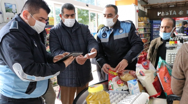 Zabıta indirimli fiyat denetimi yaptı
