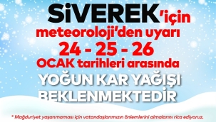 Siverek Belediyesinden yoğun kar yağışı uyarısı
