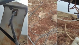 Siverek'te hırsızlar bu kez trafo kablolarını çaldı