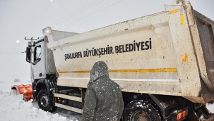 Siverek'te kar yağışından dolayı 630 kırsal mahallenin yolu kapandı