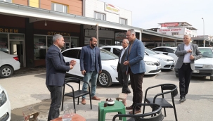 Başkan Mehmet Kuş esnaf ve vatandaşlarla bir araya geldi