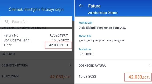 Şanlıurfa'da bir esnaf 42 bin lira gelen elektrik faturası ile sarsıldı