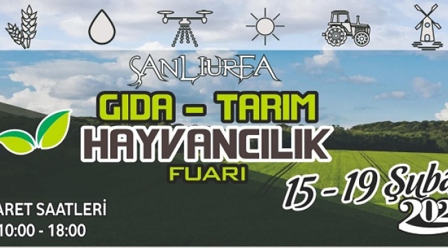 Şanlıurfa Gıda Tarım Ve Hayvancılık Fuarı Açılıyor