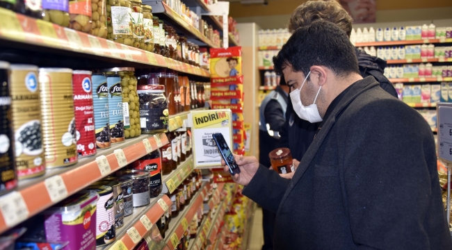 Siverek'te zincir marketlerde KDV denetimi yapıldı