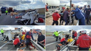 Şanlıurfa'da 2 tır çarpıştı: 1 ağır yaralı