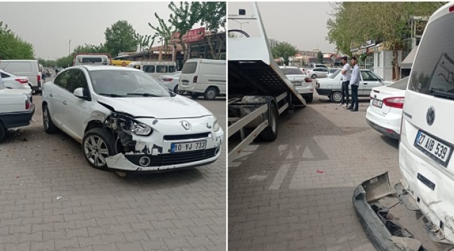 Şanlıurfa'da sürücüsünün kalp krizi geçirdiği otomobil 3 araca çarptı