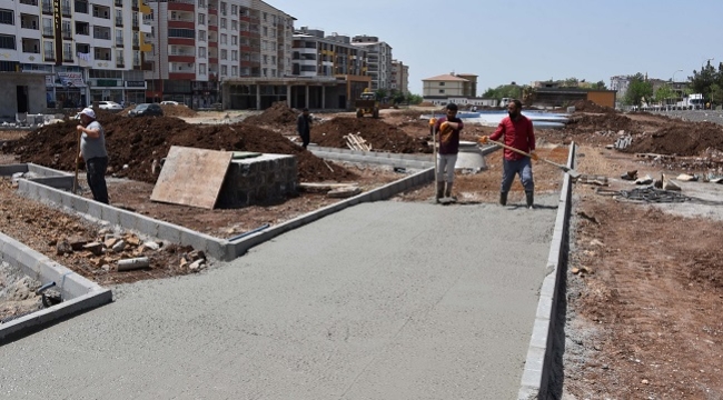 Siverek Ofis Park'ta çalışmalar devam ediyor