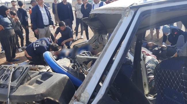 Viranşehir'de feci kaza: 3'ü ağır 5 yaralı