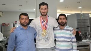 HÜDA PAR İlçe Başkanı Sımak Olimpiyat şampiyonu Siverekli sporcuyu tebrik etti