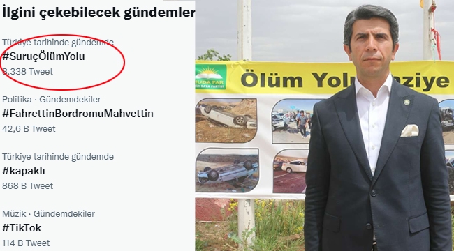 Şanlıurfa-Suruç ölüm yolu Türkiye gündeminde