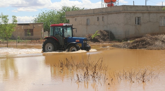 Suruç'ta bazı kırsal mahalleler sular altında kaldı