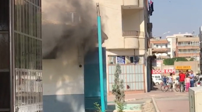 Şanlıurfa'da trafo binasında çıkan yangın paniğe neden oldu