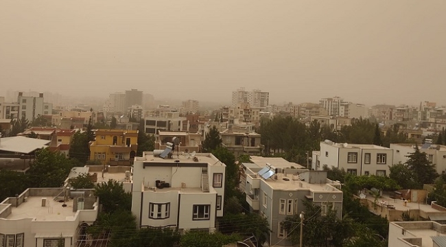 Siverek'te toz bulutu etkisini sürdürüyor