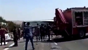 Gaziantep oto yolunda fecl kaza: 15 ölü, 22 yaralı 