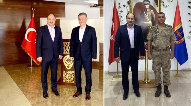Milletvekili Gülpınar İl Emniyet Müdürü ve İl Jandarma Komutanını ziyaret etti