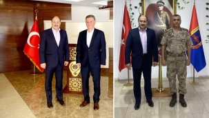 Milletvekili Gülpınar İl Emniyet Müdürü ve İl Jandarma Komutanını ziyaret etti