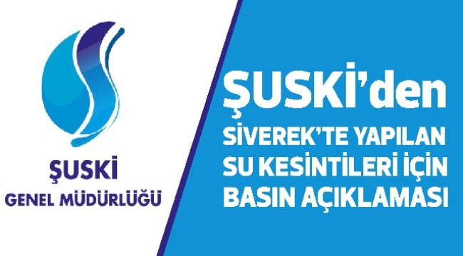Siverek Belediyesinden su sorunu ile ilgili açıklama 